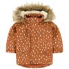 kulinga-ziemine-parka-brown-dots KULING žieminė parka BROWN DOTS