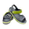 crocs-bayaband-sandales-bērnu-papēži-ogles Crocs Bayaband basutės (Pilka/Žalia)
