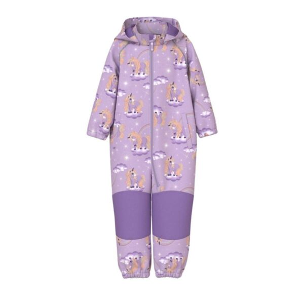 NAME IT Softshell kombinezonas "Alyvinis vienaragis"