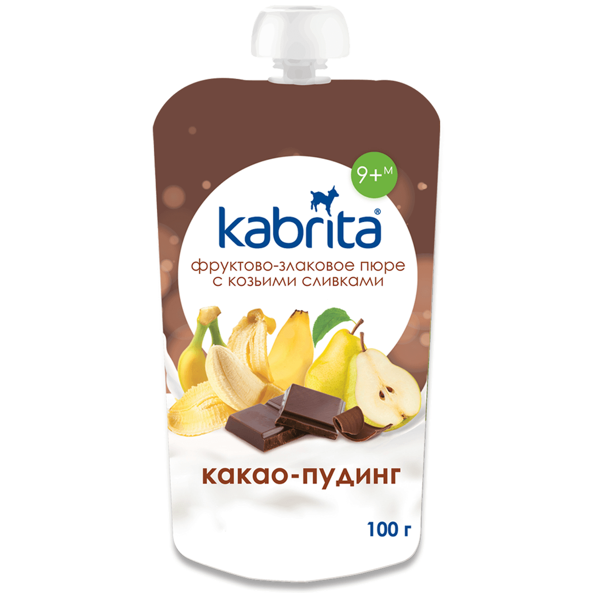 Kakava 2953х2953 Kabrita® „Cocoa Pudding“ tyrelė nuo 9 mėnesių, 100g 1 vnt.
