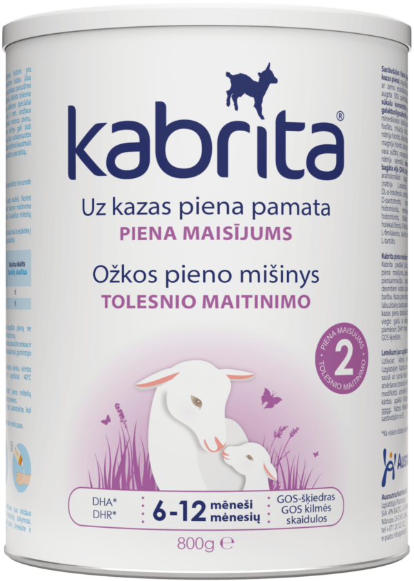 Mišinys kūdikiams Kabrita® 2 nuo 6 mėn, 800 g