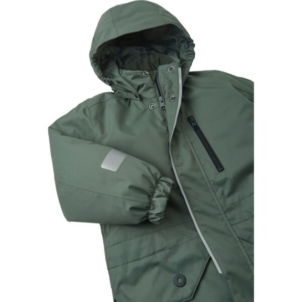 muhos-thyme-green-žieminis-kombinezonas-slidinejimui REIMA žieminis kombinezonas MUHOS (Žalias)