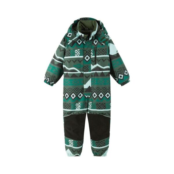 Reima PAKURI žieminis kombinezonas  (Žali raštai/Thyme green)