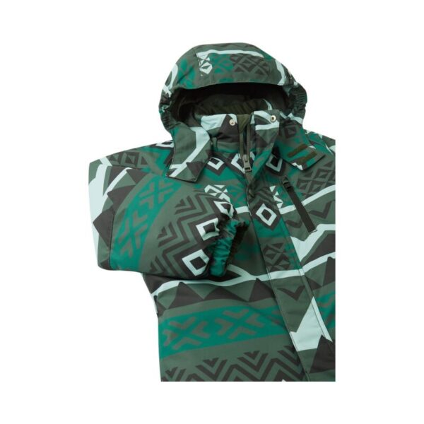 Reima PAKURI žieminis kombinezonas  (Žali raštai/Thyme green)