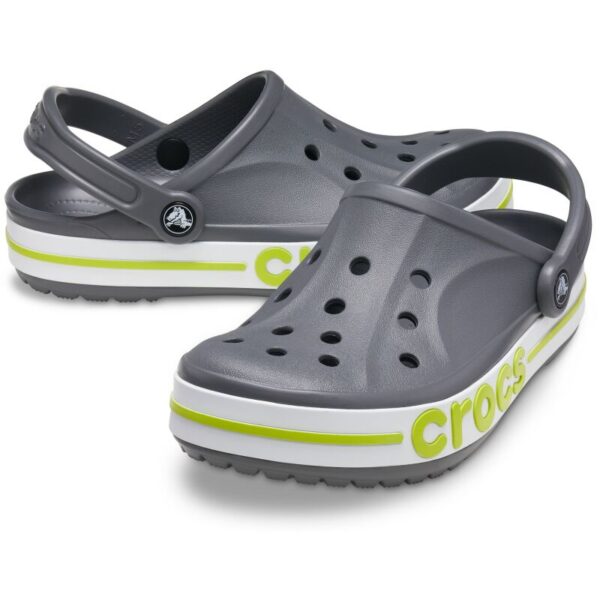 crocs-bayaband-clog-slate-grey-lime-punch-klumpes-gray-green-unisex CROCS Bayaband Clog (Pilka/Žalia)
