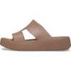 Crocs™ Getaway Platform H-Strap šlepetės (Rudos)