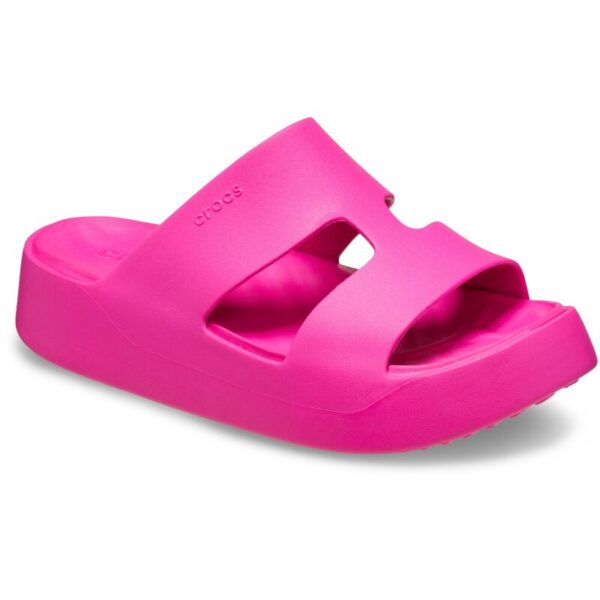 crocs-getaway-platform-h-strap-pink-crush-rozines-besiules-tapkes Crocs™ Getaway Platform H-Strap šlepetės (Rožinės)