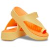 crocs-getaway-platforma-persikines-tapkes-women-girls Crocs™ GETAWAY PLATFORM TOE LOOP šlepetės (Persikas)