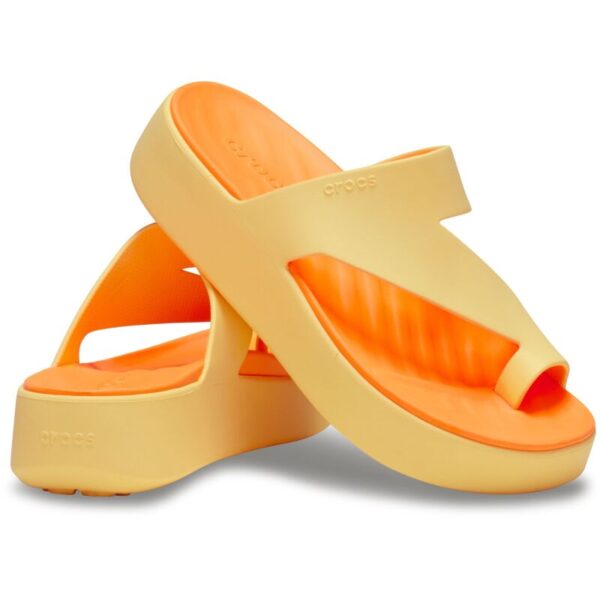 crocs-getaway-platforma-persikines-tapkes-women-girls Crocs™ GETAWAY PLATFORM TOE LOOP šlepetės (Persikas)