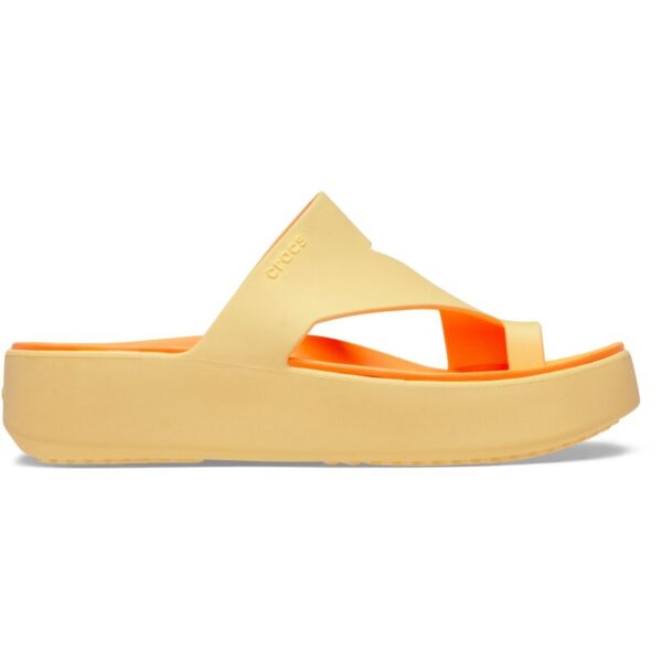 crocs-getaway-platform-toe-loop-golden-hour Crocs™ GETAWAY PLATFORM TOE LOOP šlepetės (Persikas)