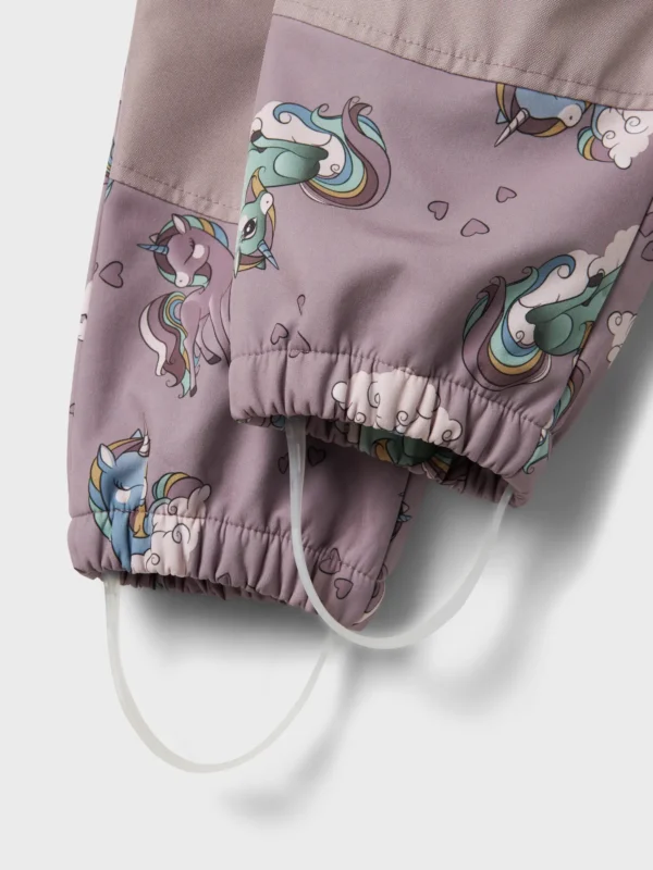 NAME IT Softshell kombinezonas "Purpurinis vienaragis"