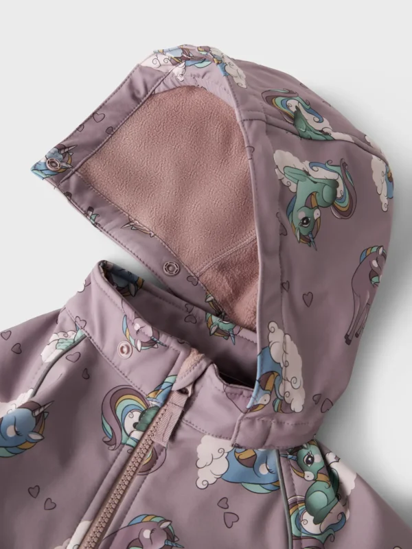 NAME IT Softshell kombinezonas "Purpurinis vienaragis"