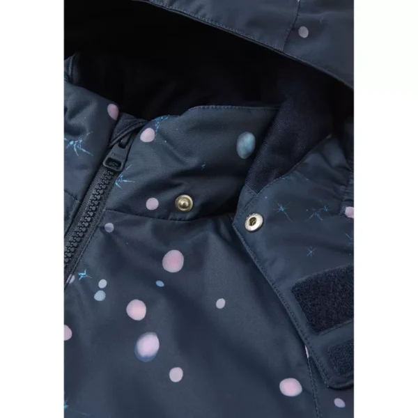 REIMA Kurikka 5100131B kombinezonas žiemai (Mėlynas/rožiniai taškeliai)