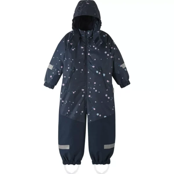 REIMA Kurikka 5100131B kombinezonas žiemai (Mėlynas/rožiniai taškeliai)