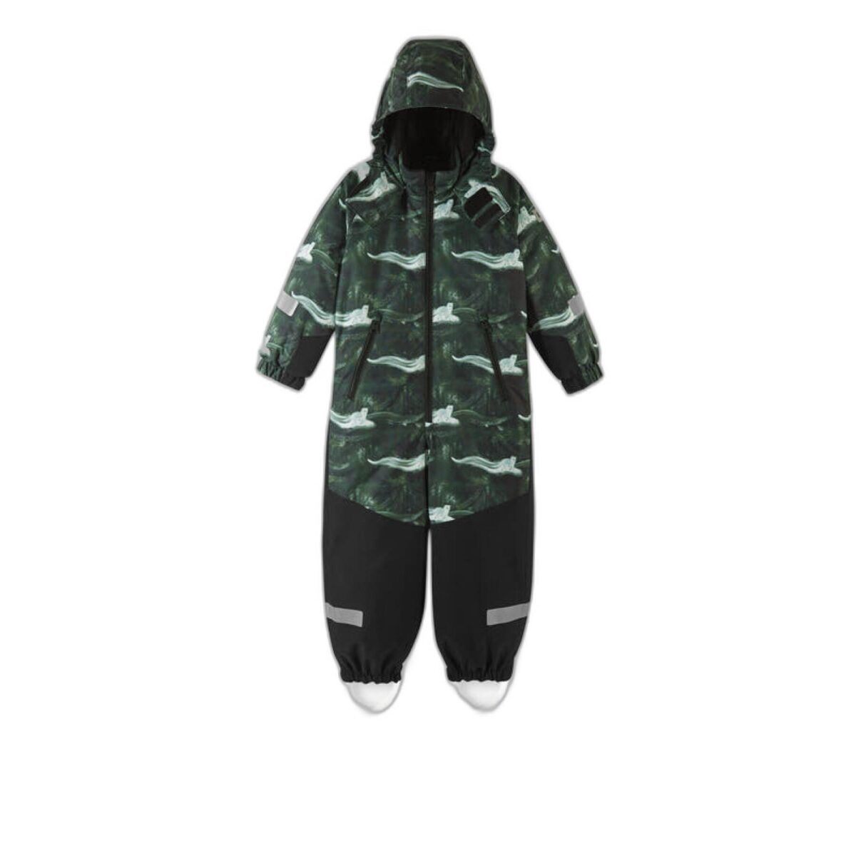 reima-kurrika-zaļa-unisex-kombinezons-ar-apakšveļu REIMA Kurikka 5100131B kombinezonas žiemai (Žalias/Lapės)