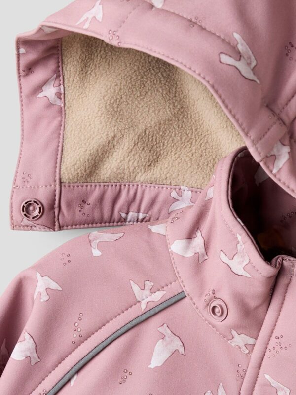 NAME IT Softshell kelnių ir striukės komplektas "WOODROSE BIRD"