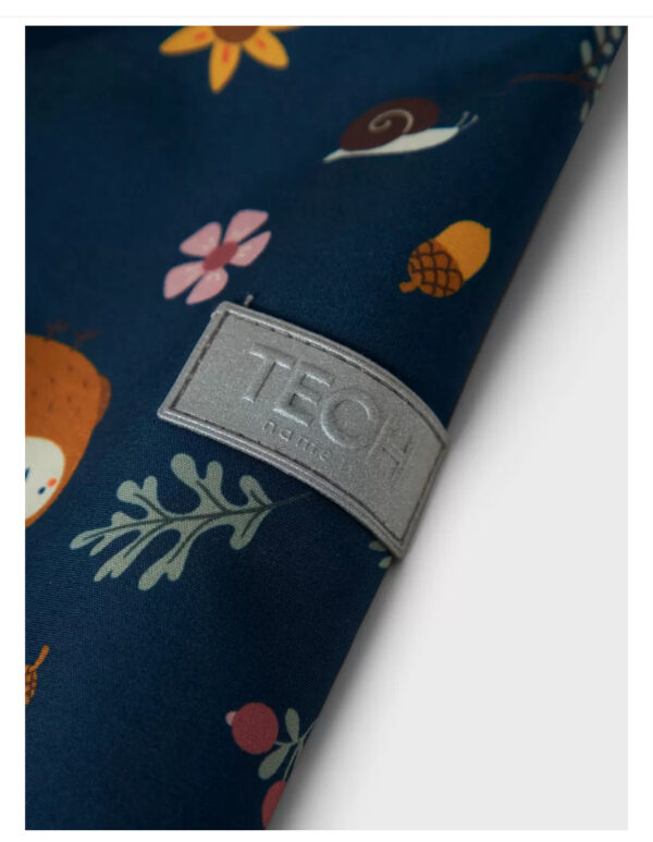 NAME IT Softshell kombinezonas "Miško žvėreliai" (Mėlynas/Alyvinis)