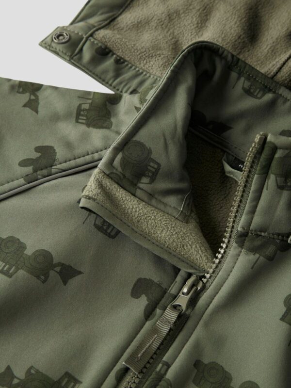 NAME IT Softshell kombinezonas "Žalias traktoriukas"