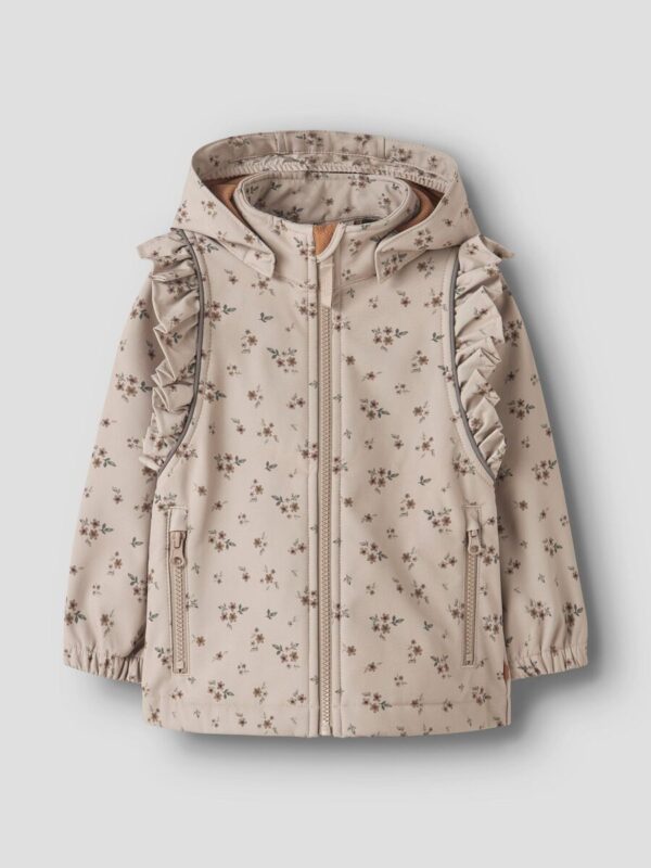 name-it-softshell-strike-mergaitei NAME IT Softshell striukė "Rusva pieva"