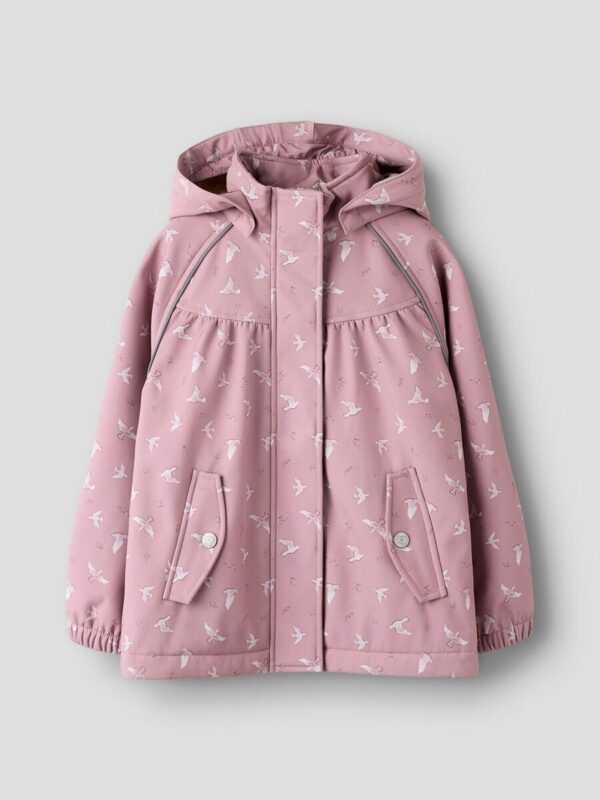 NAME IT Softshell kelnių ir striukės komplektas "WOODROSE BIRD"