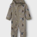 softshell-suit-baby-name-it NAME IT Softshell kombinezonas KŪDIKIAMS "Linksmi žvėreliai" (Rudas)