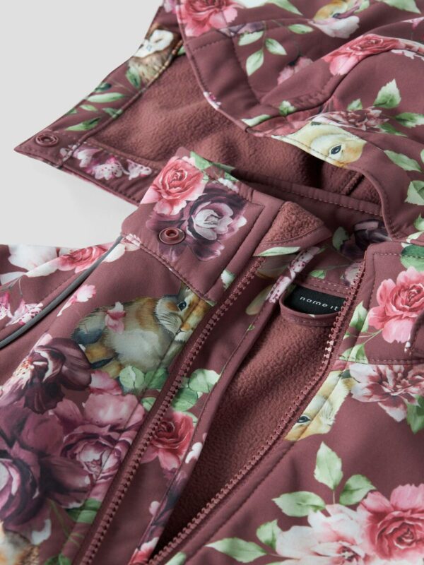 NAME IT Softshell kombinezonas "PELĖDOS" (Bordo)