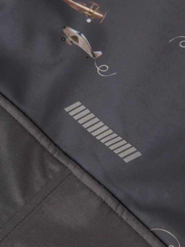 NAME IT Softshell kombinezonas "LĖKTUVAI" (Pilkas/Rudas)