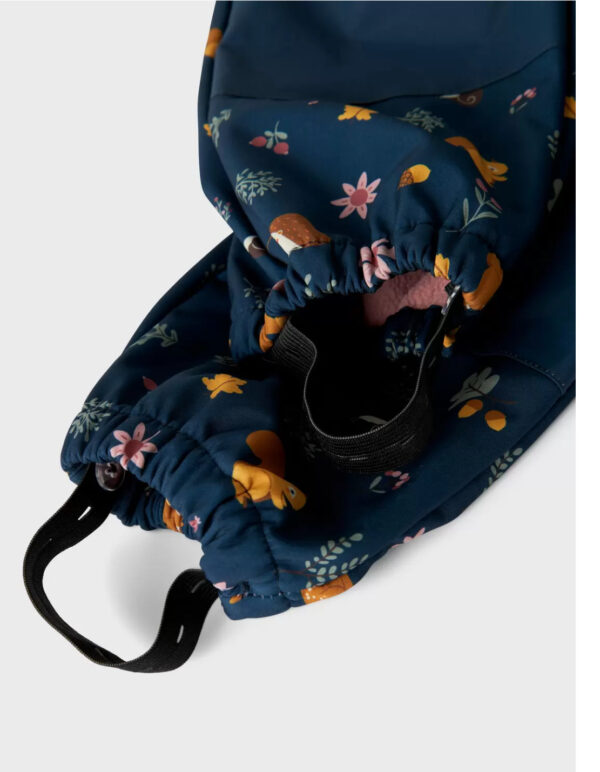 NAME IT Softshell kombinezonas "Miško žvėreliai" (Mėlynas/Alyvinis)