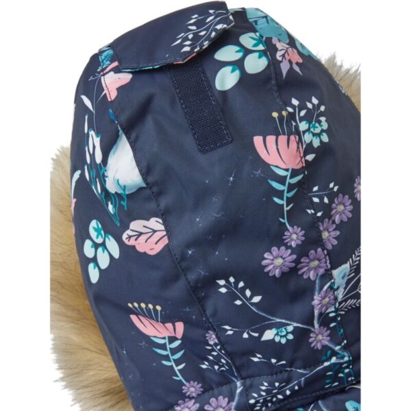 reima-lappi-5100129c-waterproof-zieminis-kombinezonas-mergaitems REIMA žiemos kombinezonas LAPPI (5100129C/ Navy gėlytės)
