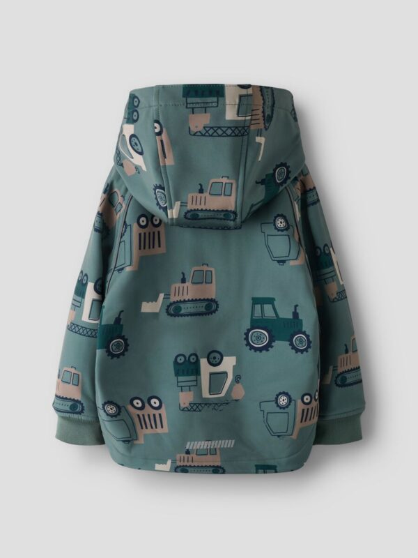 name-it-softshell-lietaus-koplektas-berniukui NAME IT Softshell kelnių ir striukės komplektas "Traktoriukas"