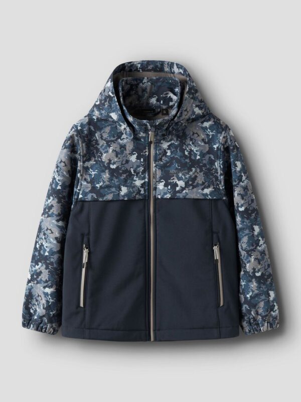 NAME IT Softshell striukė "BLOCK" (Tamsiai mėlyna)