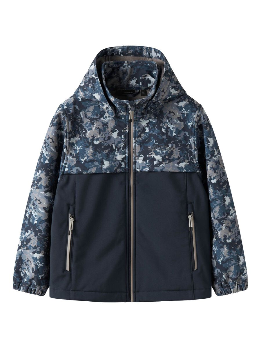 NAME IT Softshell striukė "BLOCK" (Tamsiai mėlyna)