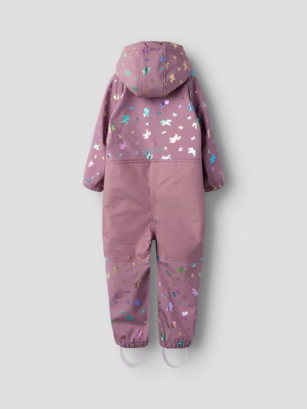 softshell-mergaitei-kombinezonas-rozinis-zerintys vienaragiai NAME IT Softshell kombinezonas "Žėrintys vienaragiai"