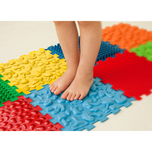 Masažinis ortopedinis kilimėlis vaikams ir suaugusiems„Ortek „Puzzle Mix““ 8 moduliai“