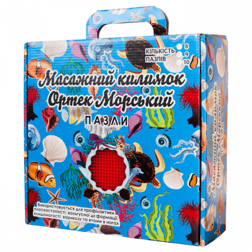 Ortopedinis masažinis kilimėlis „Ortek“ „Nautical Puzzle““ 6 elementai