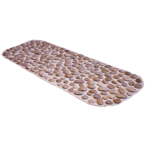 Pėdų masažo kilimėlis "Natūralūs akmenukai" 110x40 cm