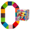 Ortopedinis sensorinis kilimėlis Puzzle (12 elementų + 8 trikampiai)