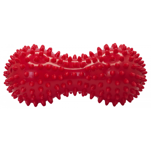 Dvigubas masažo kamuolys su smaigaliais, ežiuko kamuolys