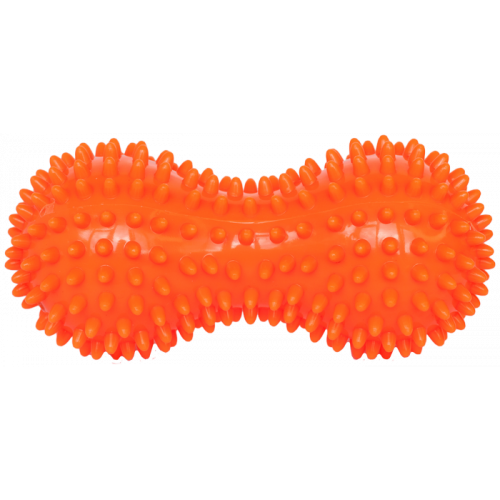 Dvigubas masažo kamuolys su smaigaliais, ežiuko kamuolys