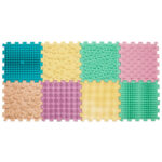 Masažinis kilimėlis „Puzzle Mix Pastel“ 8 elementai