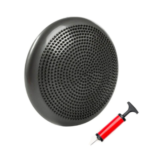 Balansuojanti masažo pagalvėlė D 33cm pripučiama su pompa