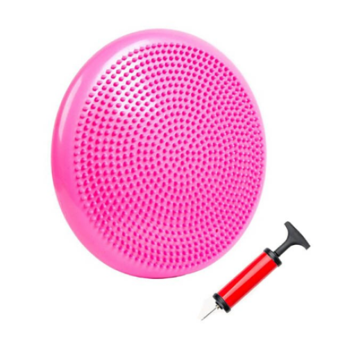 Balansuojanti masažo pagalvėlė D 33cm pripučiama su pompa