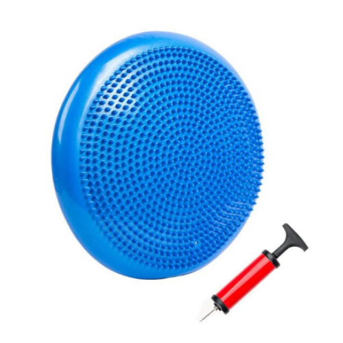 Balansuojanti masažo pagalvėlė D 33cm pripučiama su pompa