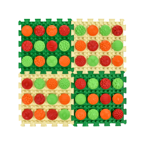 Ortopedinis sensorinis kilimėlis "Ortek Mix Puzzles" (4 elementai + 4 modulių rinkiniai "Pattern"