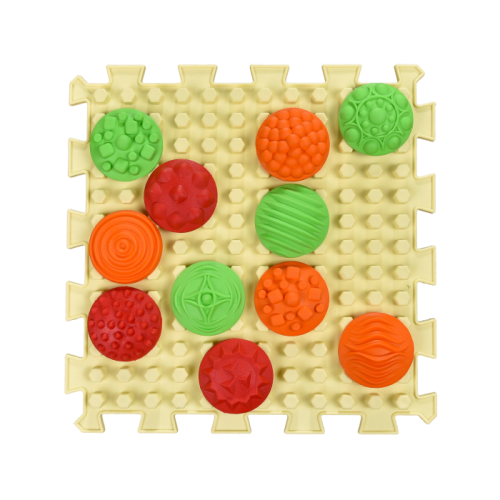 Masažo kilimėlis "Ortek Mix Puzzles" (6 elementai + 6 modulių rinkiniai "Pattern")