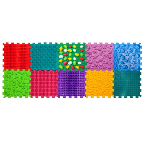 13177_1-500x500-1.jpg Masažo kilimėlis Ortek Mix Puzzle (10 dalių + modulių rinkinys "Akmenukai")