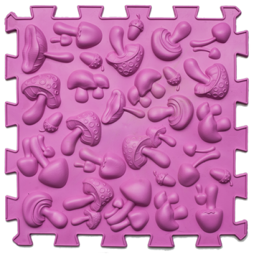 Masažo kilimėlis "Ortek Mix Puzzles" (8 elementai + «Rašto detalės» dovanų)