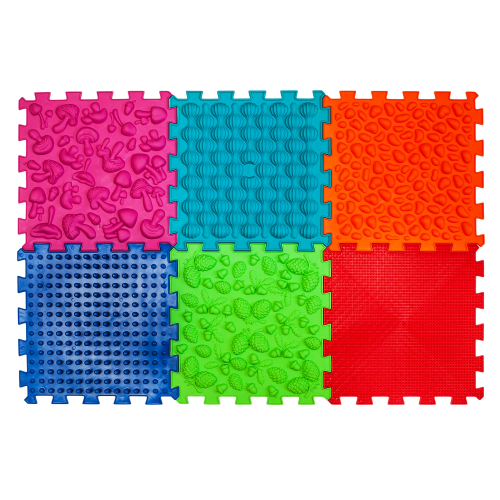 „Masažiniai ortopediniai įklotai „Puzzle Mix““ 6 moduliai“