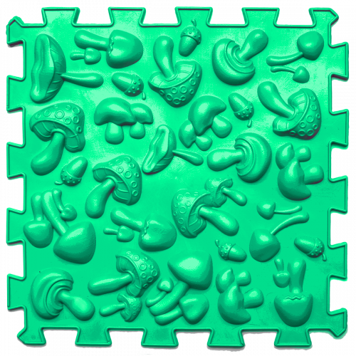 Masažinis ortopedinis kilimėlis „Puzzle Mix Grybai“ 1 elementas