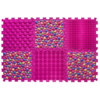 Masažinis ortopedinis kilimėlis „Puzzle Mix““ 6 elementai (Rožinis)